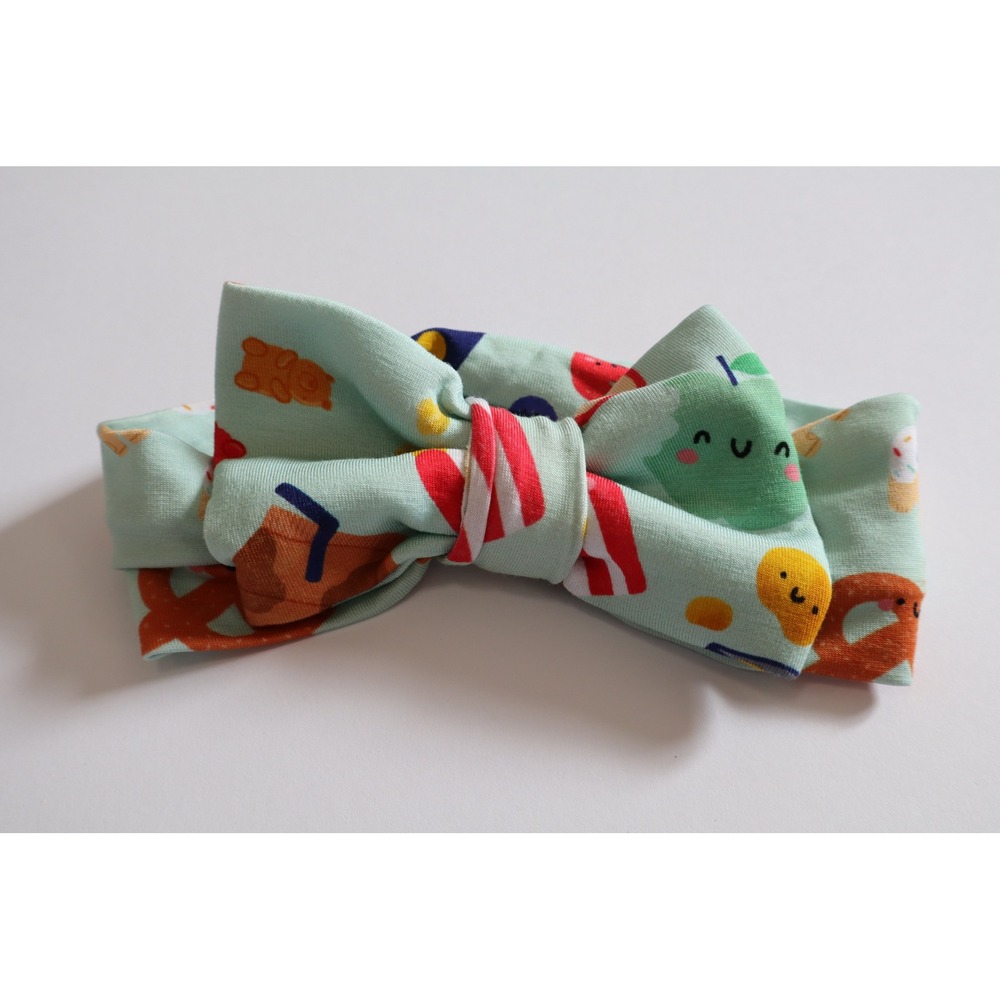 Little Sleepies Snack Attack Bow Headband NB-3T